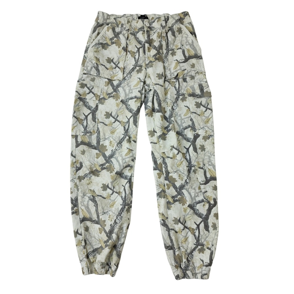 Love‎ & Liberty Womens Real Tree Camo Cargo Jogger Pants Beige Grey Size Medium